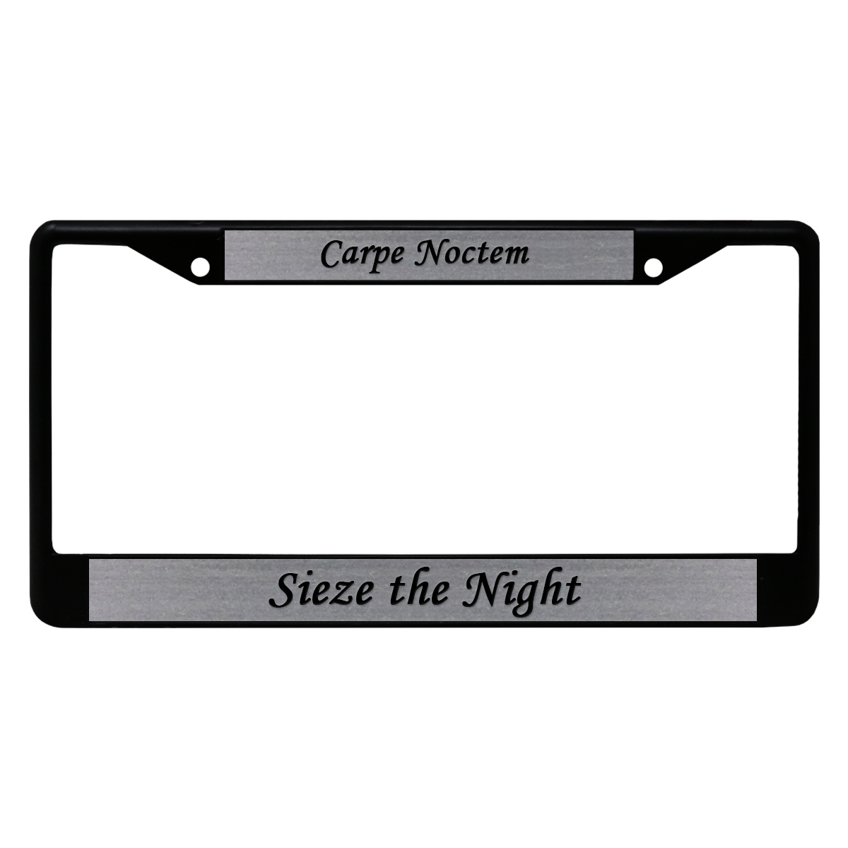 RETIRED NEW JERSEY STATE POLICE METAL LICENSE PLATE FRAME MADE IN USA 