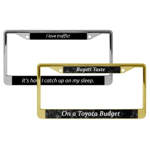Standard Customized License Plate Frames-0