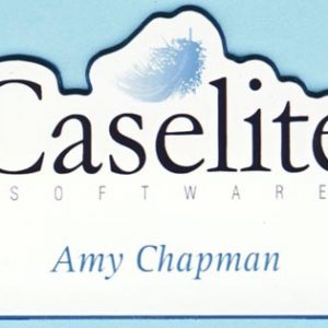 Caselite full color magnetic name tag custom shape