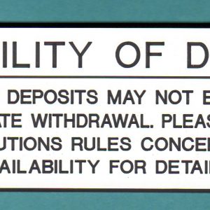 engraved sign with 6 lines of text