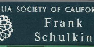 engraved name tag logo & text