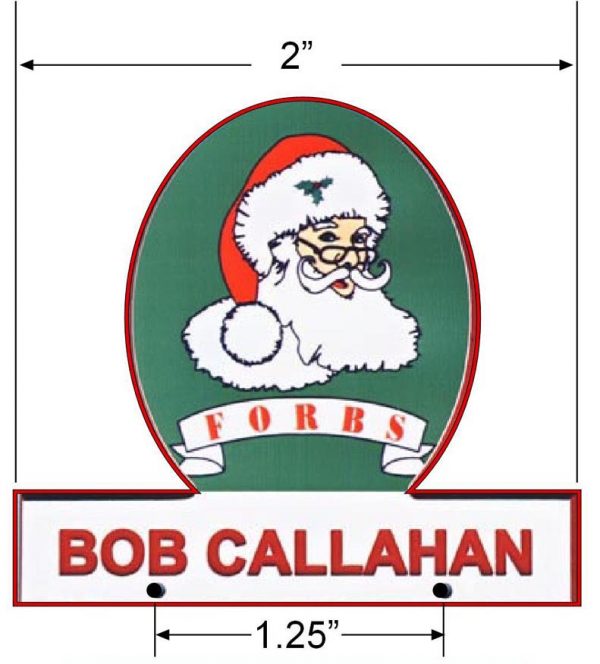 FORBS - Fraternal Order of Real Bearded Santas name tag