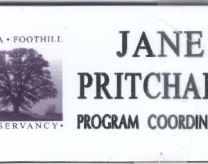 full color printed name tag with logo & engraved text