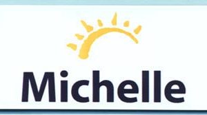 Full color name tag with printed logo and name