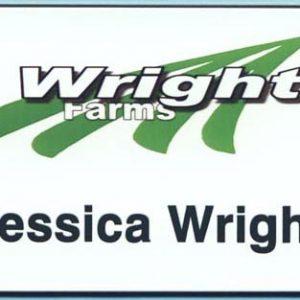 Full color name tag with engraved name