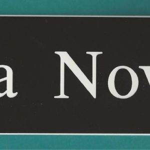 Engraved Name Plate
