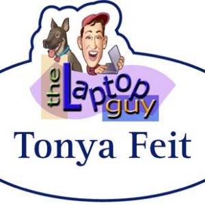 white custom shaped name tag with full color printed logo and name