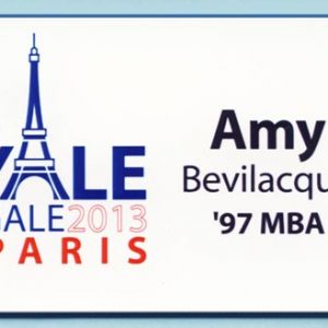 full color name tag with printed logo and text