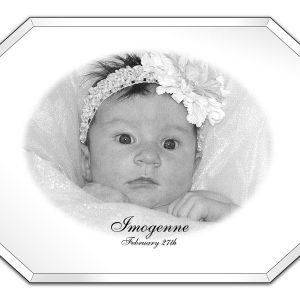 Custom Engraved Decorative Mirror with Caption 18x24