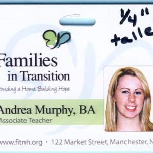 Families In Transition ID Badge with Slit-0