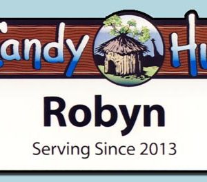Full color name tag with up to two lines of text