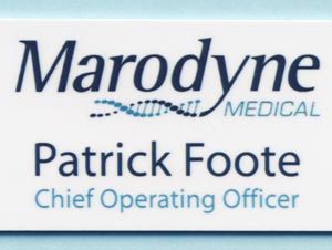 Full color name tag with logo and up to 2 lines of text