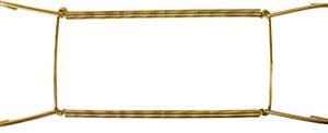 Large Gold Spring-Loaded Wall Hanger for Decorative Mirrors