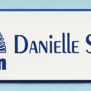 Engraved name tag with 1 line of text
