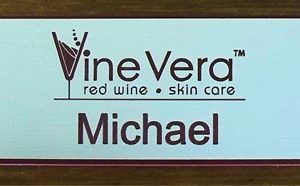 Engraved name tag with 1 line of text
