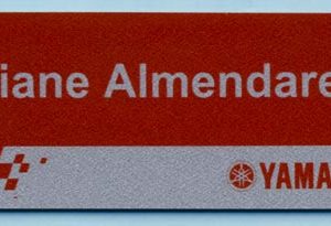 Full color name tag with 1 line of text