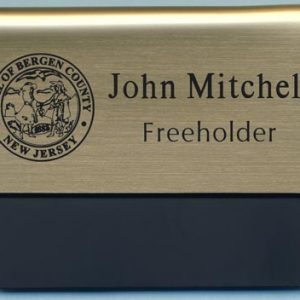 Engraved pocket tag with logo and up to 2 lines of text