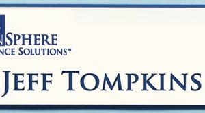 Engraved name tag with 1 line of text