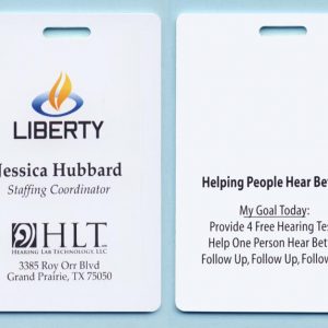 Full color double sided with up to 2 lines of text