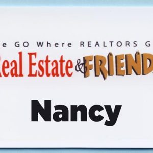 Full color name tag with name