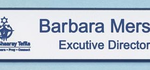 Engraved name tag with up to 2 lines of text