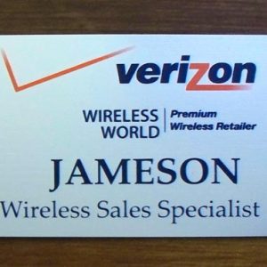 Full color name tag with 2 lines