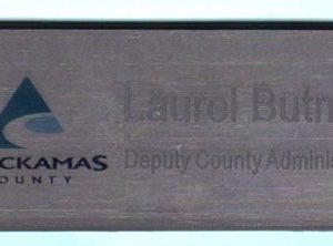 Clackamas County Admin Board of Commissioners Office - 1.25 x 3 Silver-0