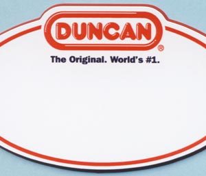 Full color logo only custom shape name tag