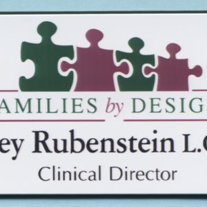 Full color tag with 2 lines of engraved text