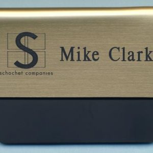 Engraved pocket tag with 1 line of text