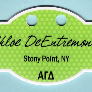 Alpha Gamma Delta Fraternity - custom shape with holes AND MAGS-0