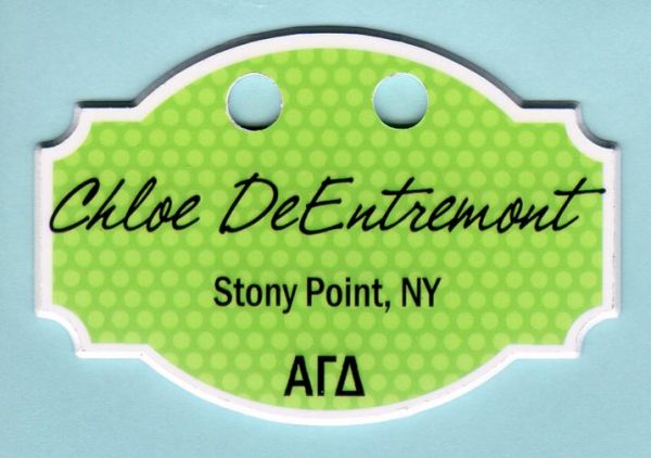 Alpha Gamma Delta Fraternity - custom shape with holes AND MAGS-0