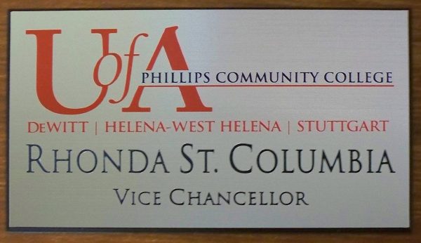 Full color name tag with up to 3 lines of engraved text