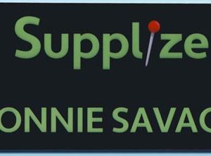 Full color solid fill name tag with 1 line of text