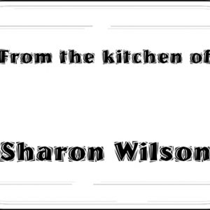Laser engraved 9 x 13 casserole dish / glass baking dish with the words "From the kitchen of" and 1 line of customized text engraved on the underside of the dish