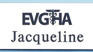 Engraved name tag with up to 1 line of text