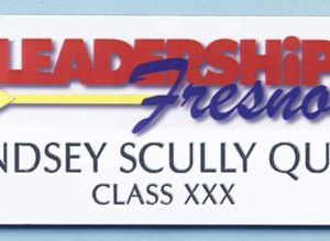 Full color name tag with up to 2 lines engraved text