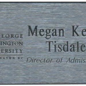Engraved name tag with up to 2 lines of text