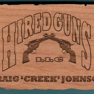 laser engraved custom shaped name tag with 1 line