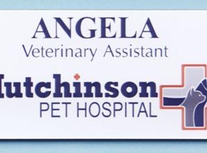Full color name tag with up to 2 lines of text