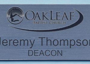 Laser engraved logo with up to 2 lines engraved text