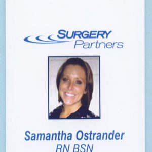 Full color Id badge with up to 2 lines of text