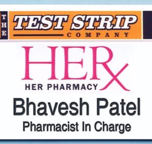 Full color name tag with up to 2 lines of text