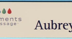 Full color name tag with up to 2 lines of text