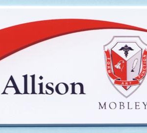 Full color name tag with name