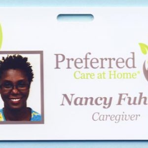 Full color id tag with up to 2 lines of text