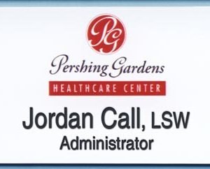 Full color name tag with up to 2 lines of text
