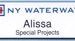 Price Rite Business Forms - NY Waterway white tags with names/titles-0