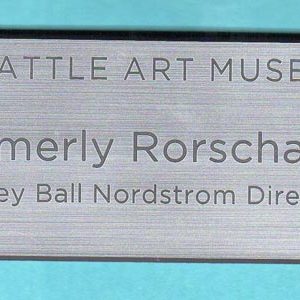 Seattle Art Museum - 1.5 x 3 Silver 2-Line-0