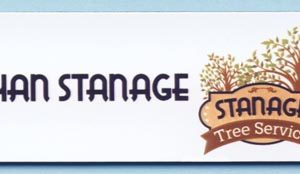 Full color name tag with name